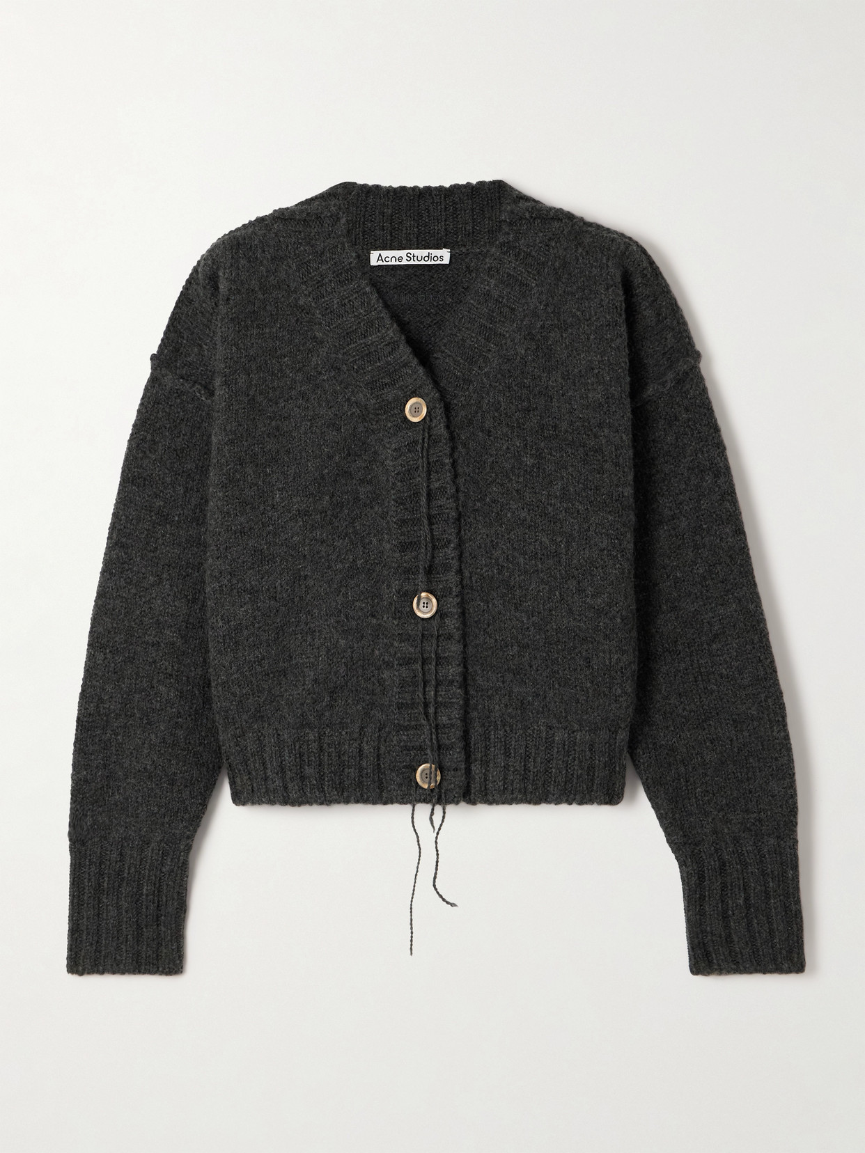 Acne Studios - Knitted Wool Cardigan - Gray