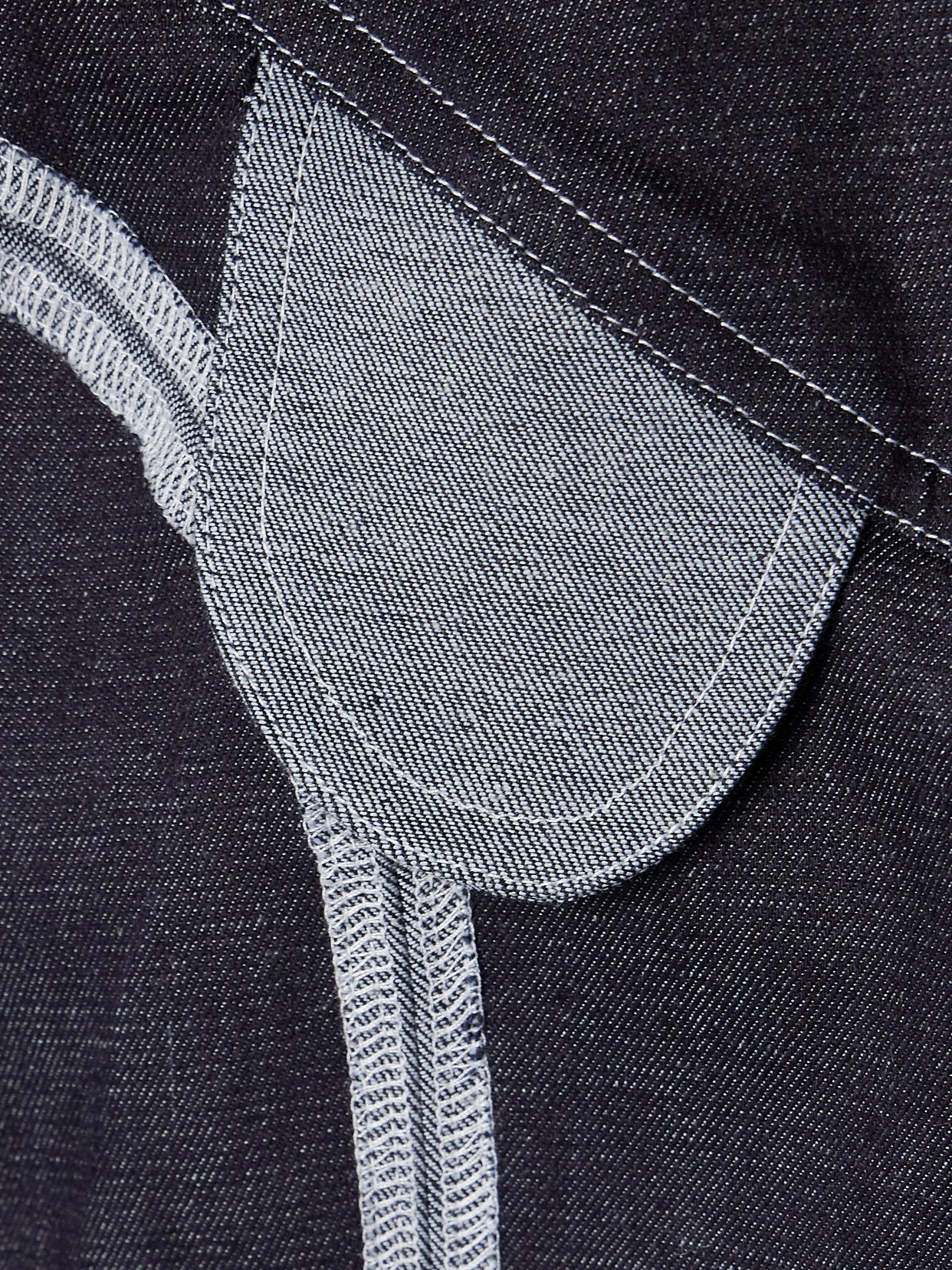 Tolu Coker Paneled Denim Jacket In Blue