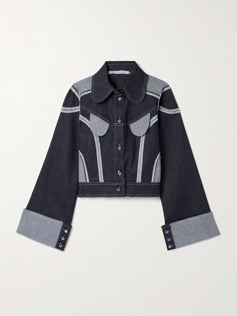 Tolu Coker Paneled Denim Jacket