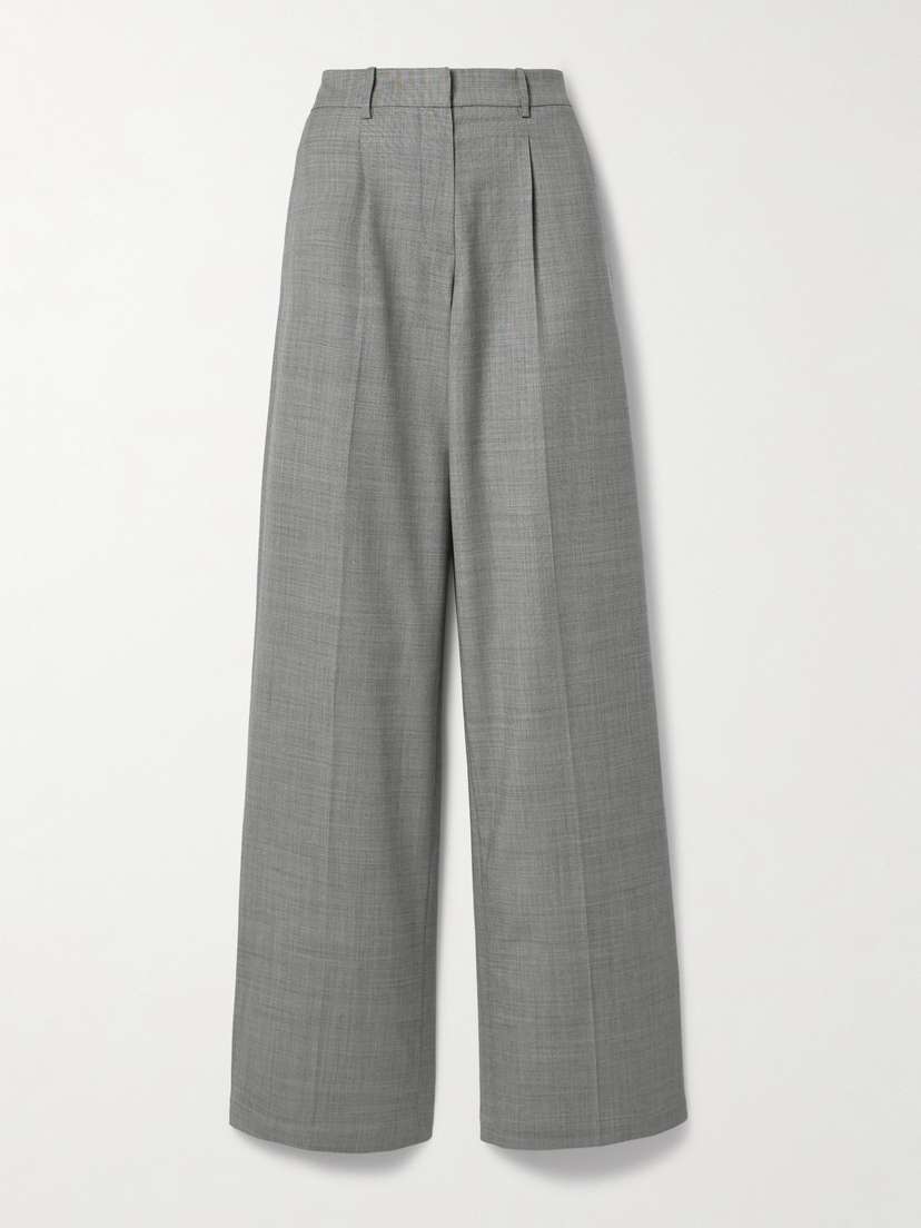 Magda Butrym Pleated Wool-blend Pants