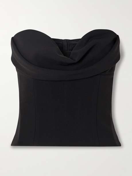 Broadway Draped Bustier - Wool Blend