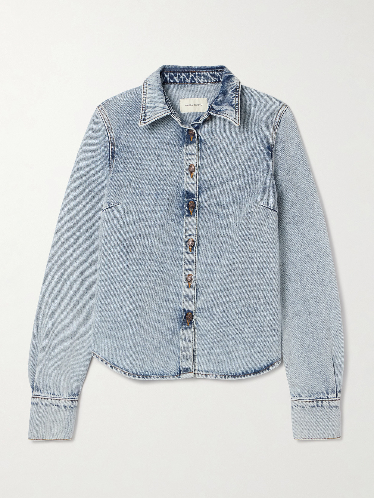 Magda Butrym Denim Shirt In Blue