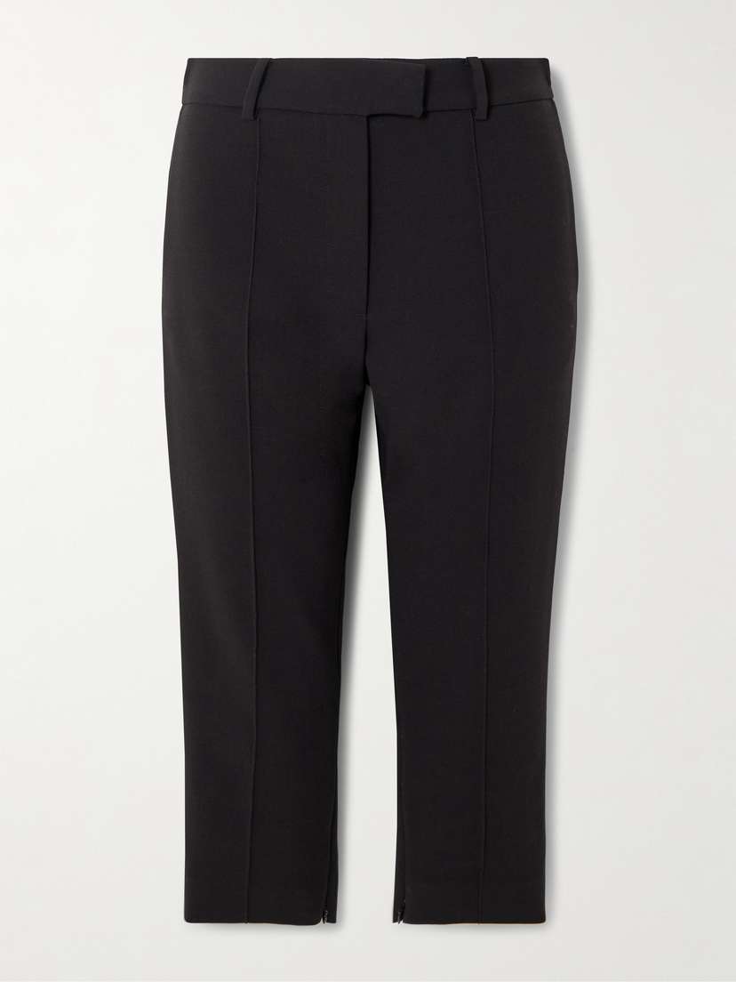 Magda Butrym Cropped Wool-blend Crepe Skinny Pants