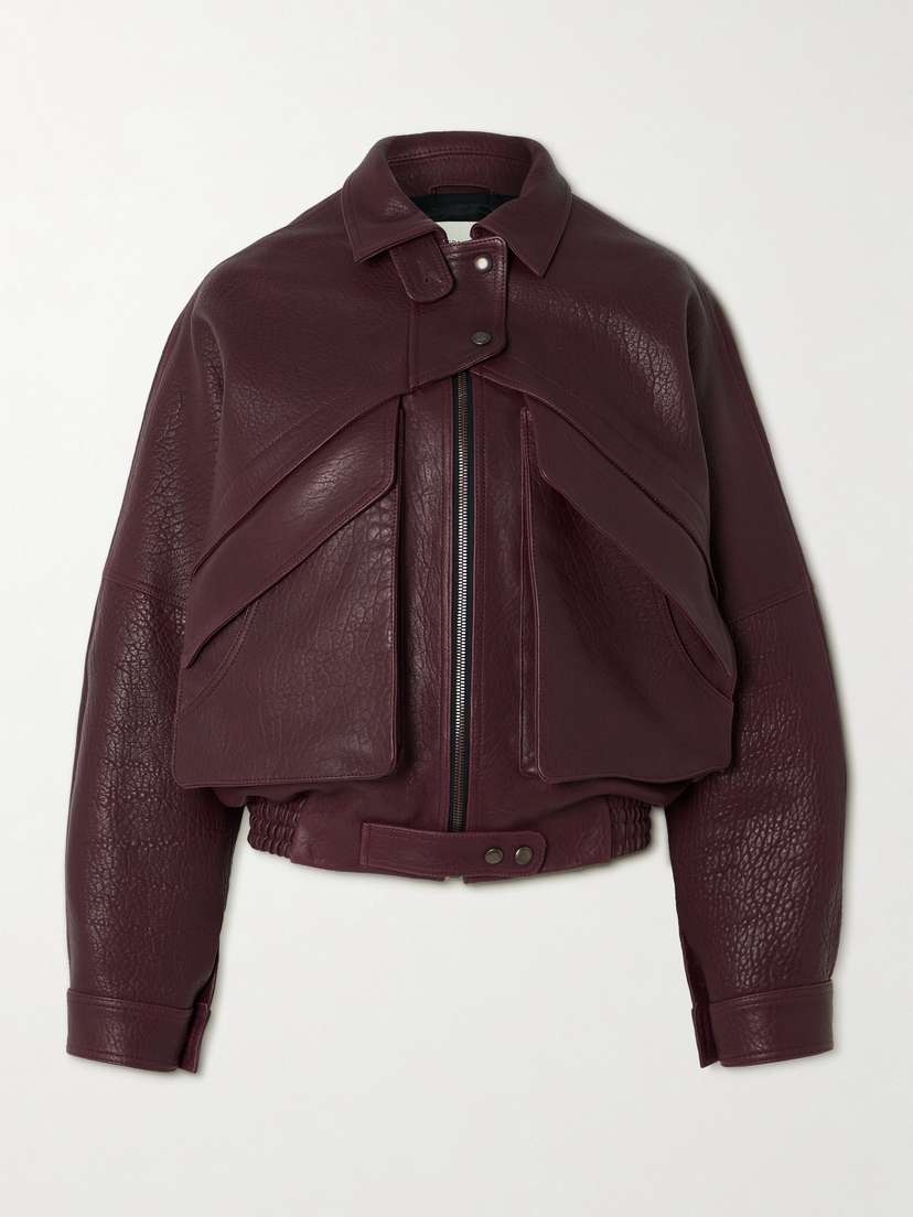 Magda Butrym Paneled Textured-leather Jacket