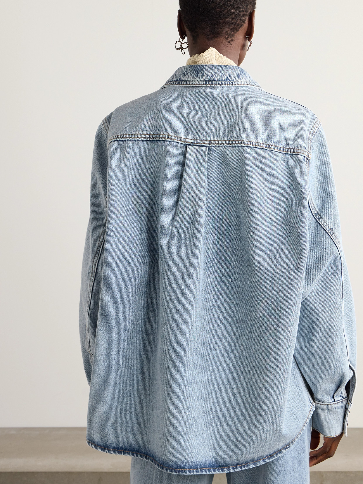 Magda Butrym Denim Shirt In Blue