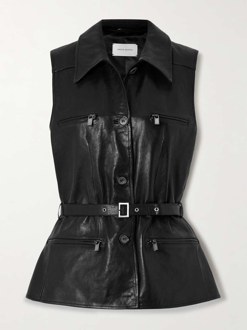 Magda Butrym Belted Leather Vest