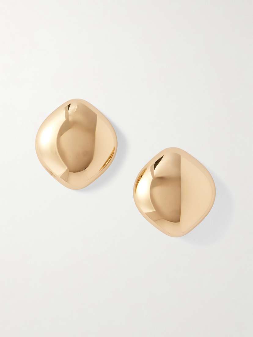 Jennifer Fisher Puffy Cushion Gold-plated Earrings