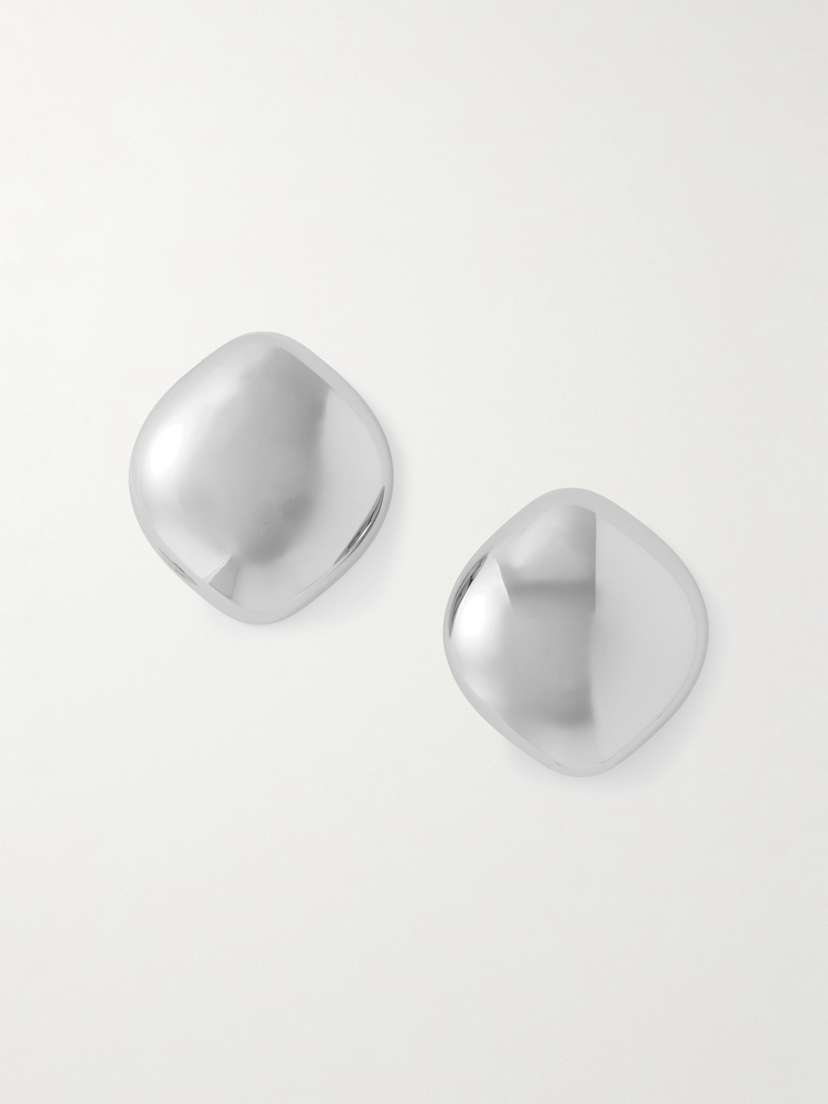Jennifer Fisher Puffy Cushion Silver-plated Earrings