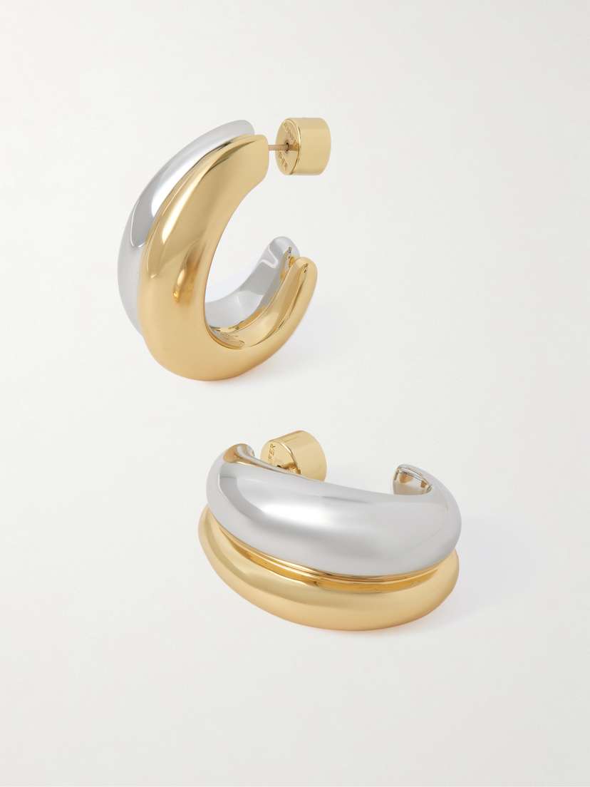 Jennifer Fisher Chavez Silver- And Gold-tone Hoop Earrings