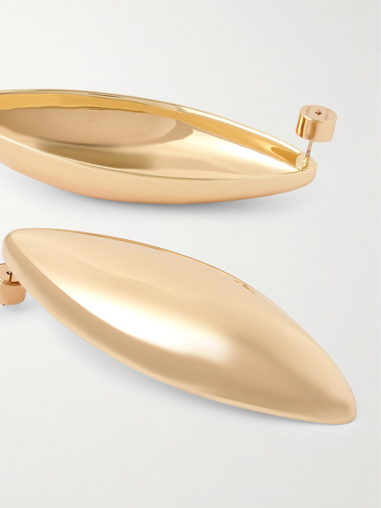 Jennifer Fisher Puffy Dagger Gold-plated Earrings In Gold