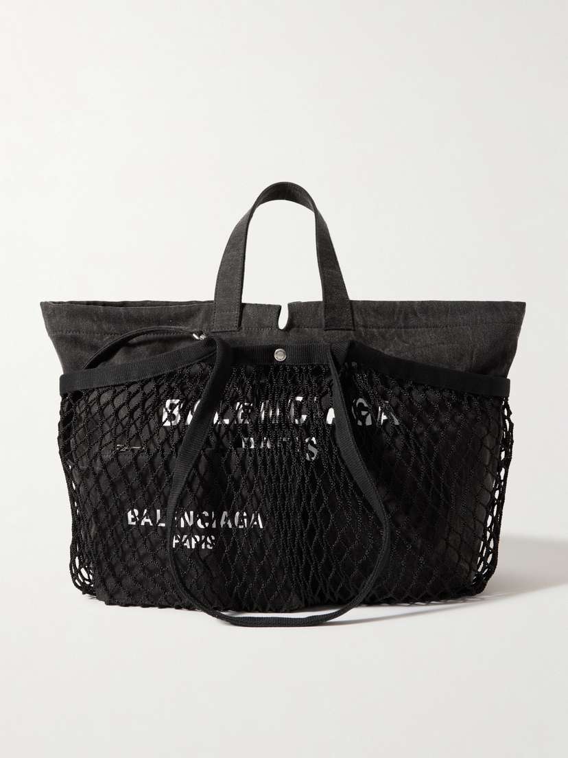 Balenciaga 24/7 Medium Printed Cotton-canvas And Mesh Tote