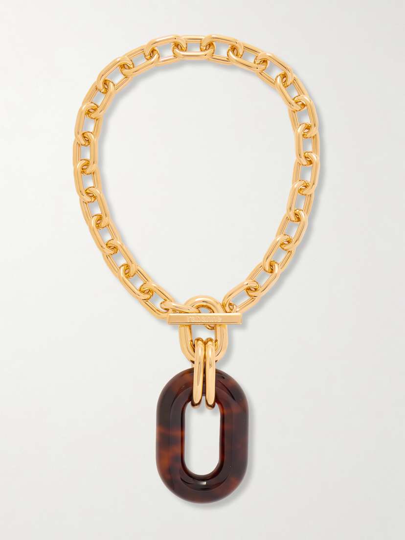 Rabanne Gold-tone And Resin Necklace