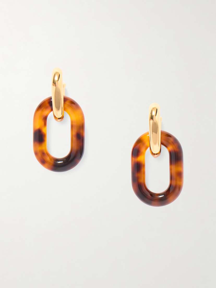 Rabanne Gold-tone And Resin Earrings