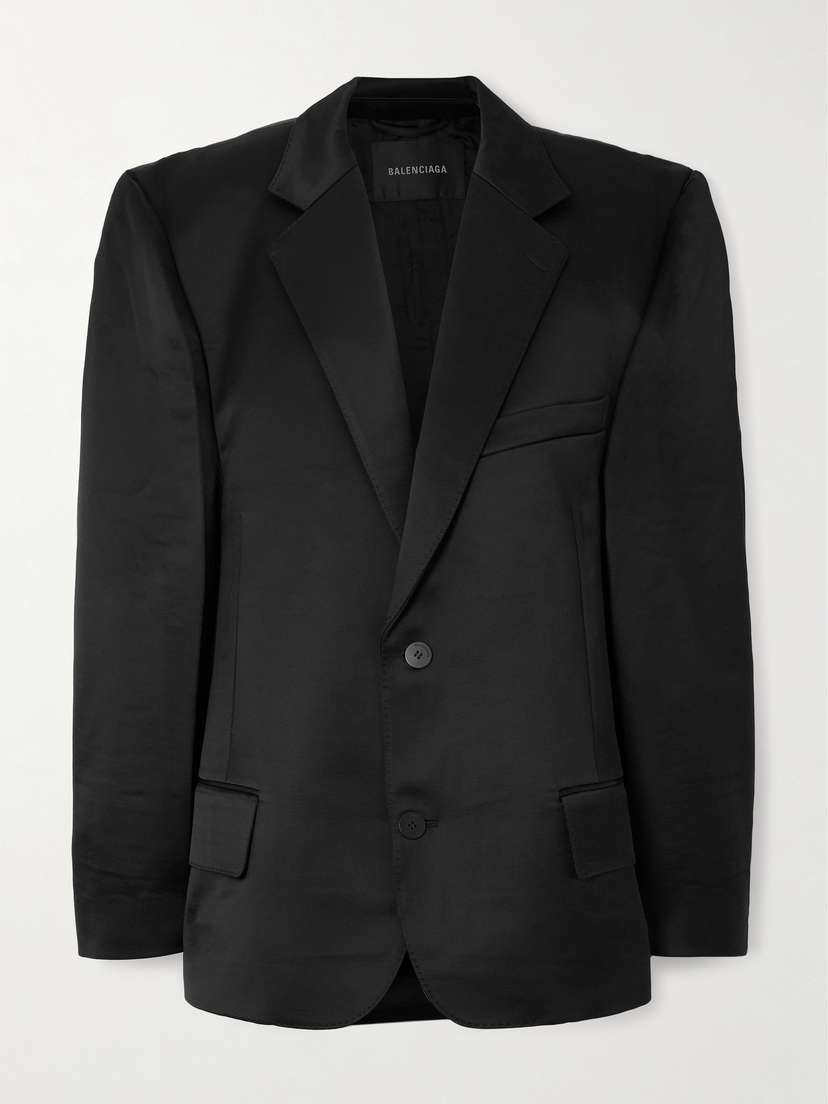 Balenciaga Cotton-blend Satin Blazer