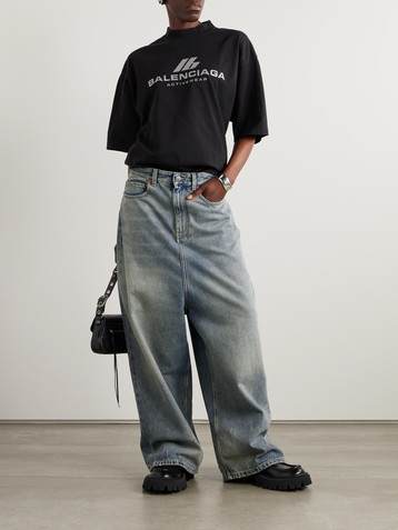 Balenciaga Distressed oversized jeans