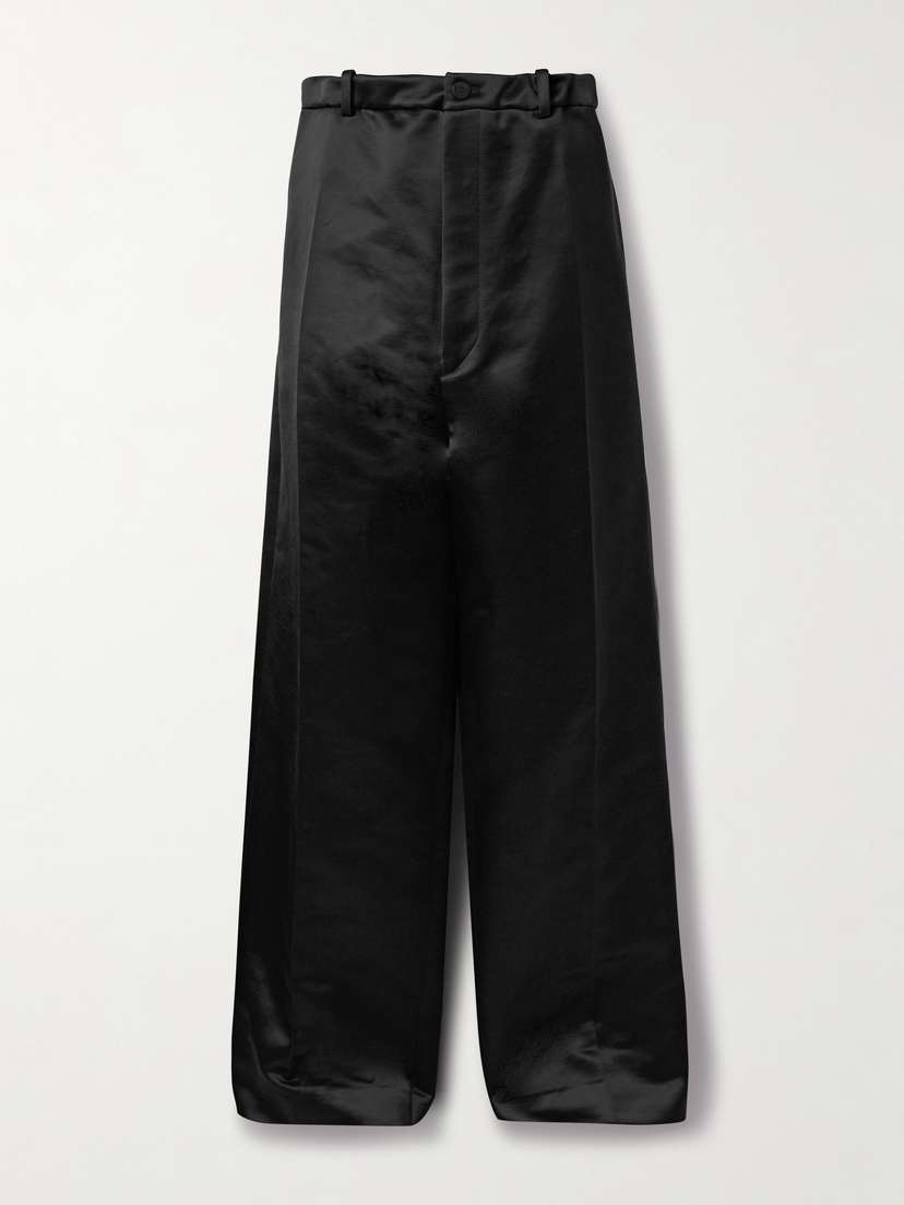 Balenciaga Cotton-blend Sateen Wide-leg Pants