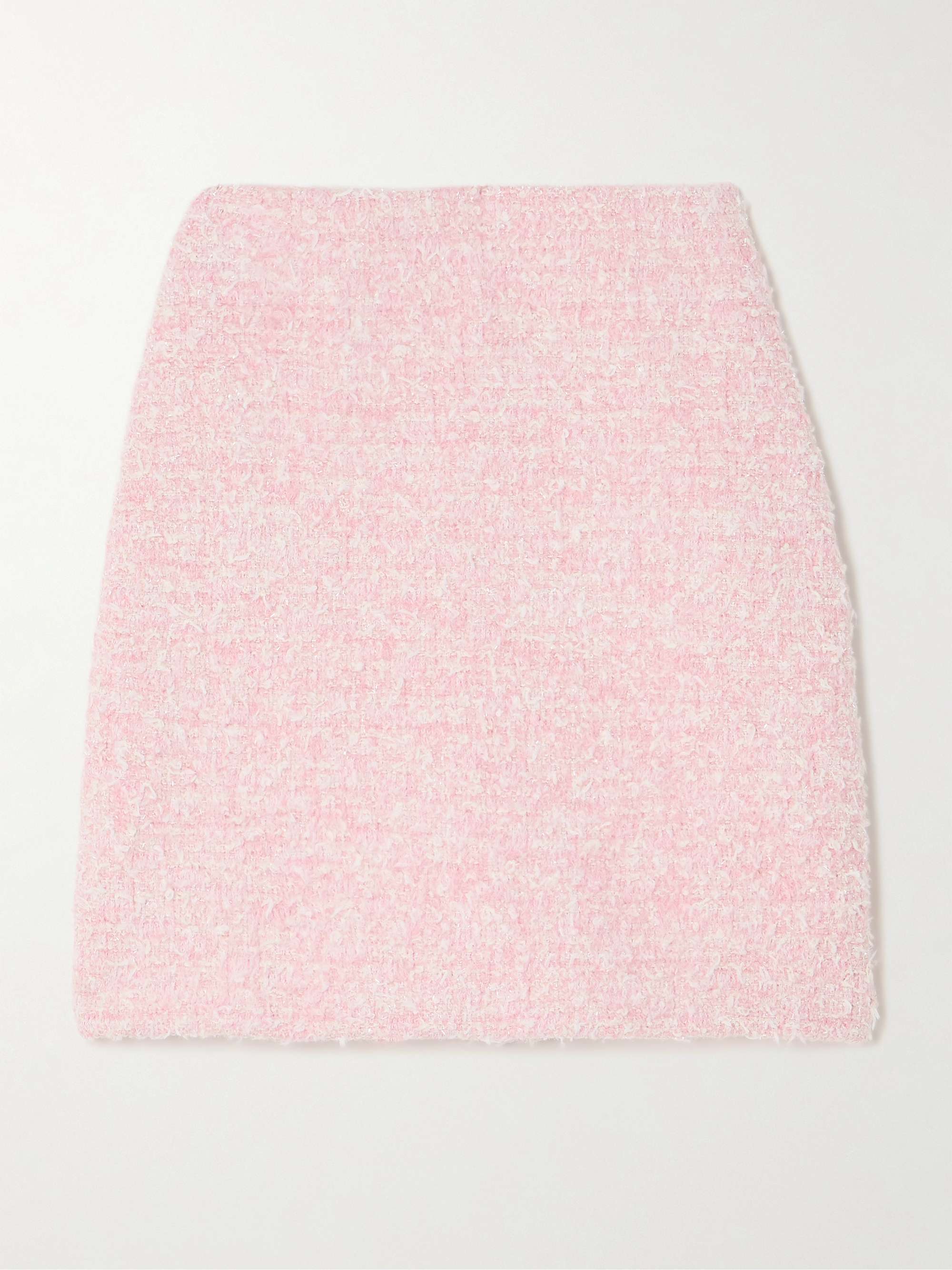 BALENCIAGA Metallic cotton-blend tweed mini skirt | NET-A-PORTER