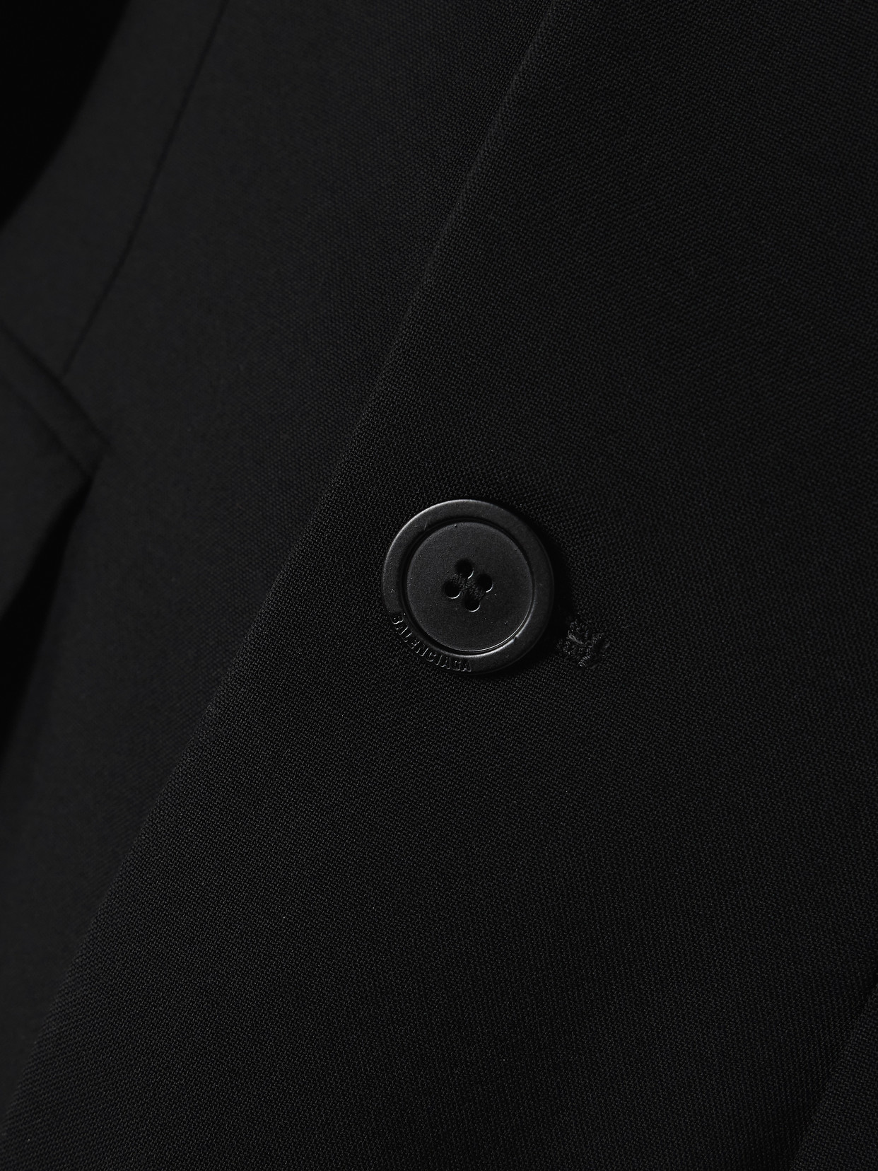 Balenciaga Soft Hourglass Cotton Blazer In Black