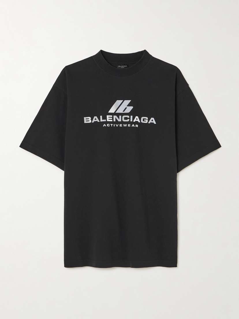 Balenciaga Logo-printed Cotton-jersey T-shirt