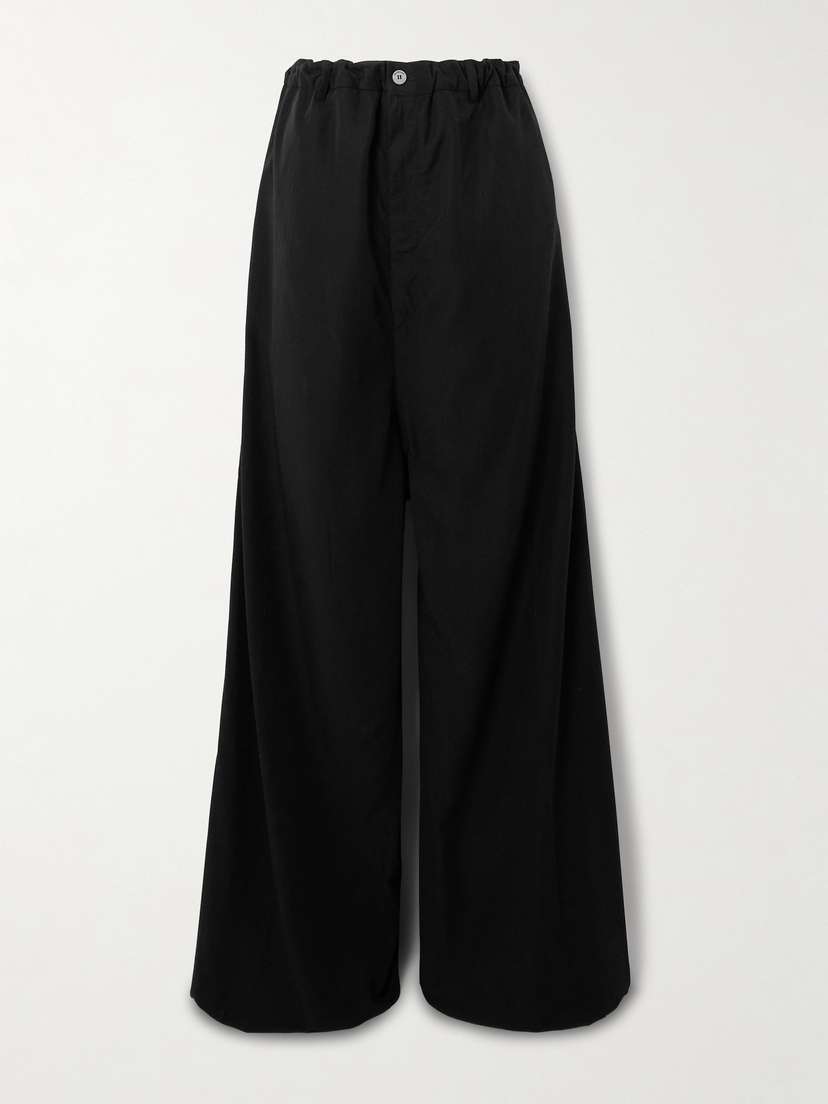Balenciaga Lyocell-poplin Wide-leg Pants