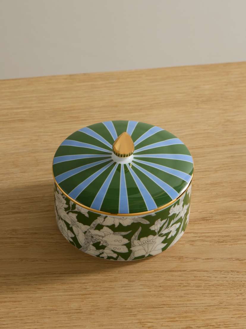 La DoubleJ Goodie Gold-plated Porcelain Jar