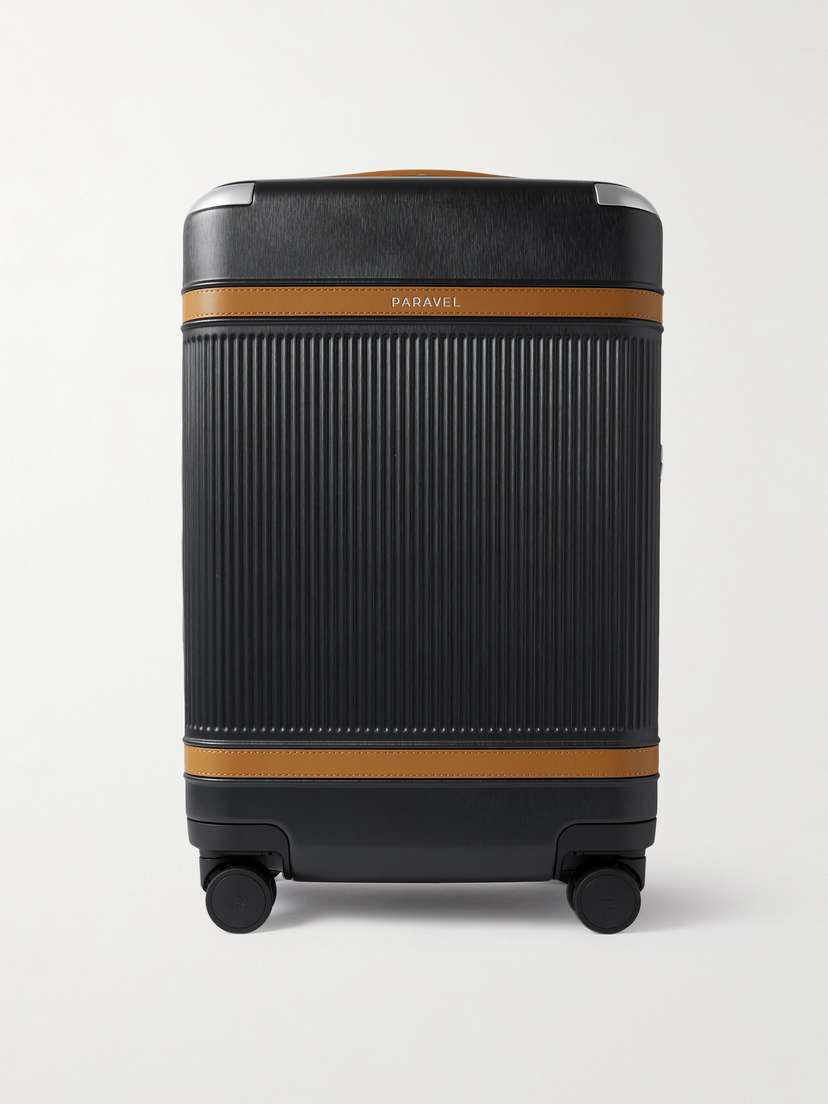 Paravel Aviator Vegan Leather-trimmed Recycled-hardshell Suitcase