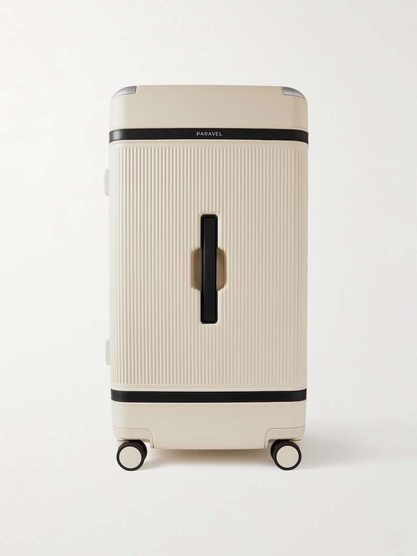 Paravel Aviator Trunk Vegan Leather-trimmed Recycled-hardshell Suitcase