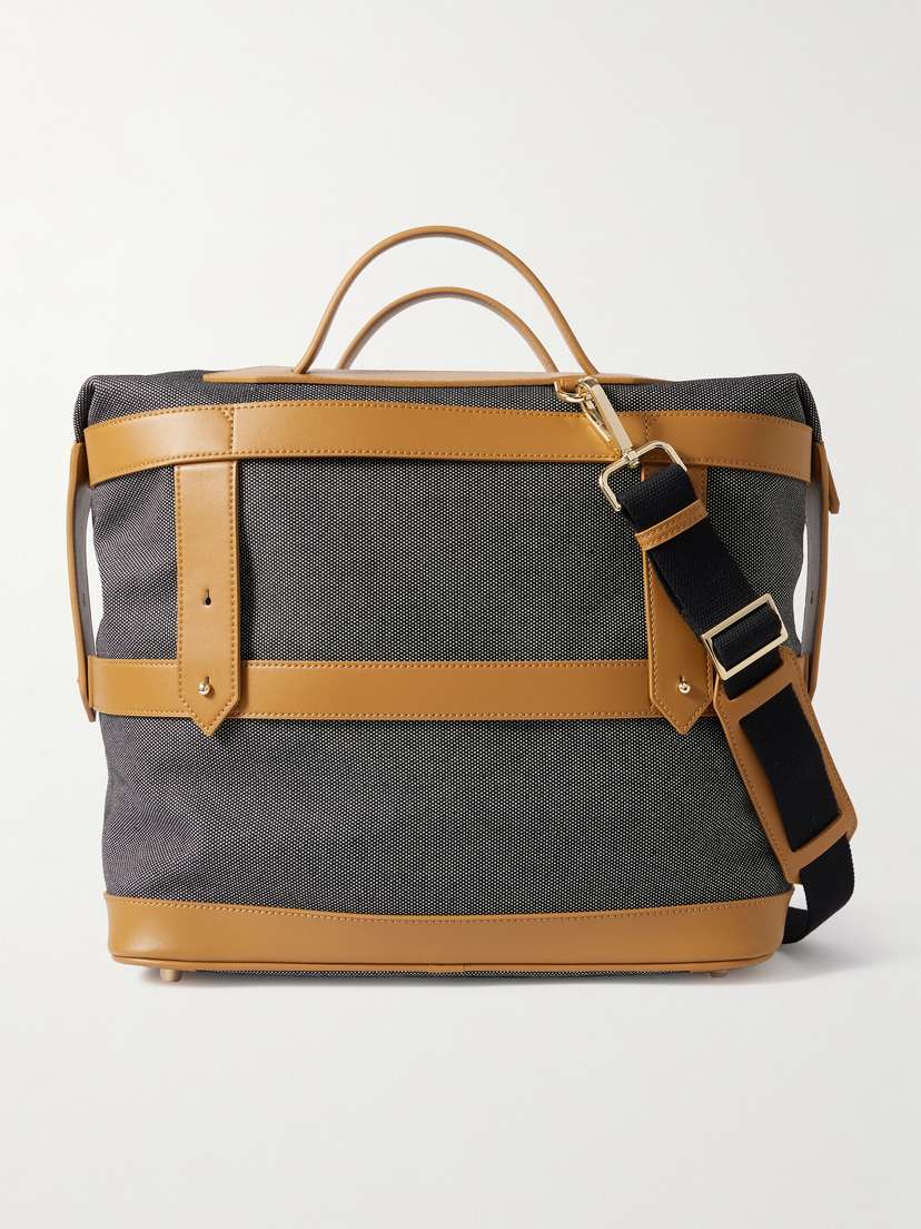 Paravel Vegan Leather-trimmed Cotton-canvas Weekend Bag