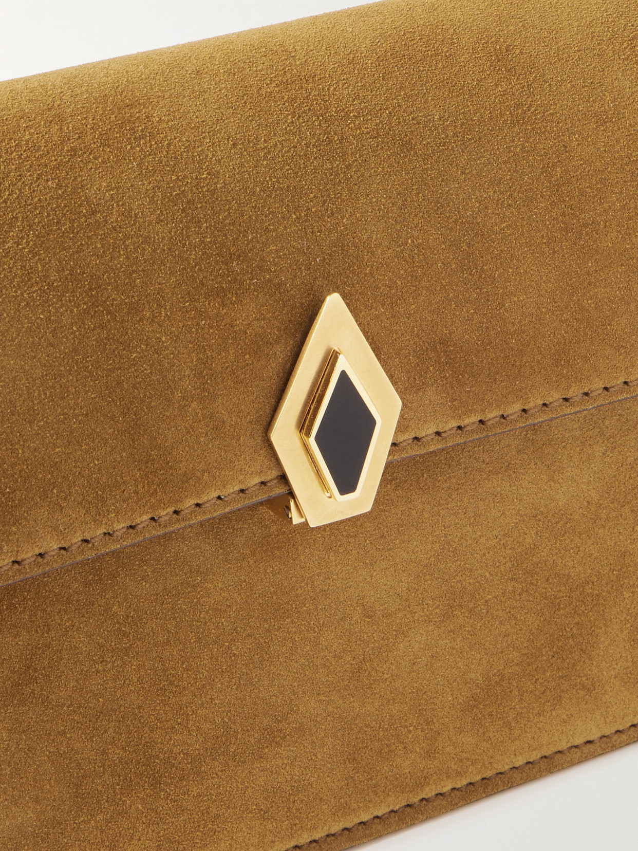 Metier Parallel 22 Small Suede Shoulder Bag In Brown