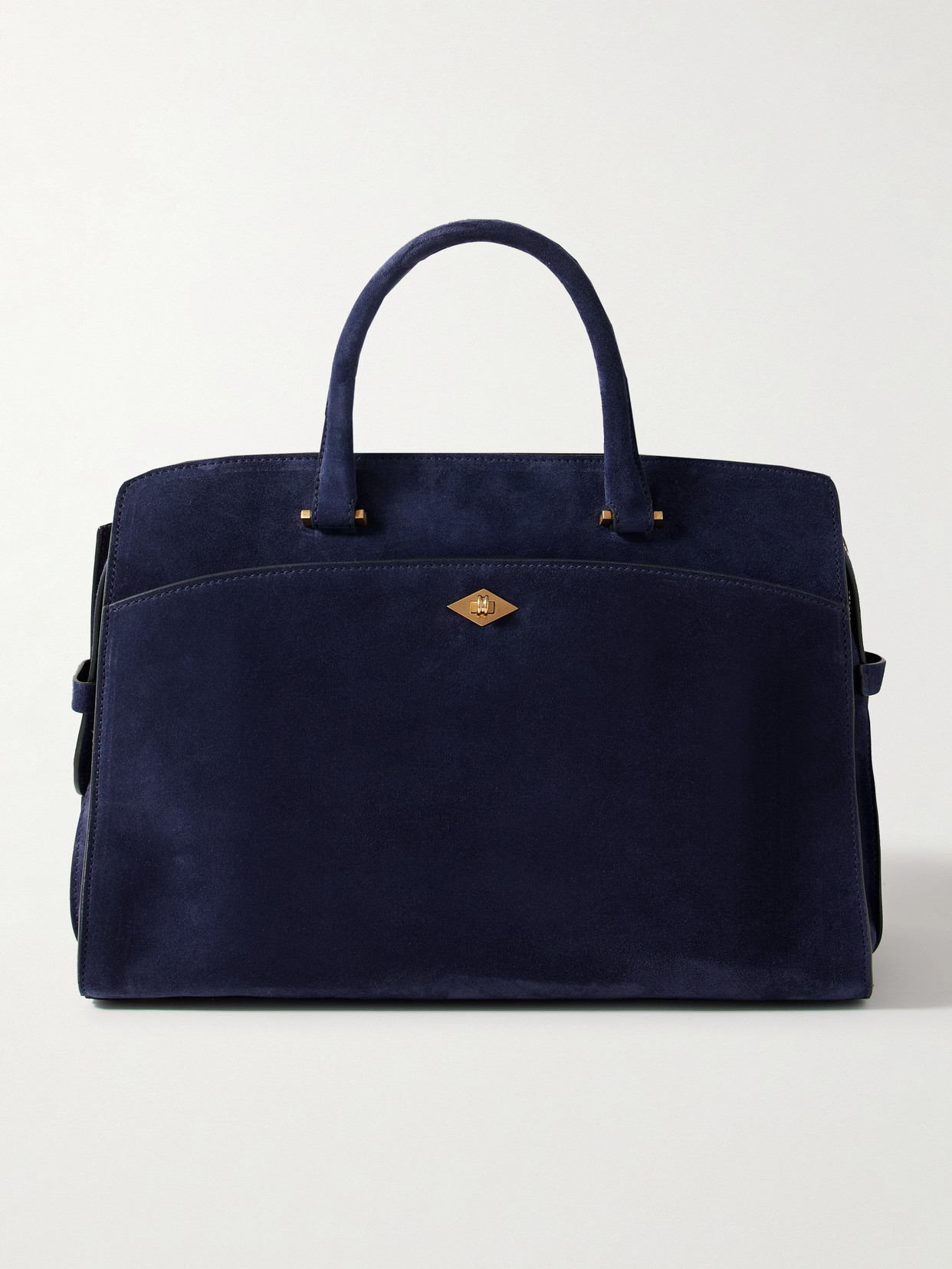 Metier Private Eye Suede Tote In Blue