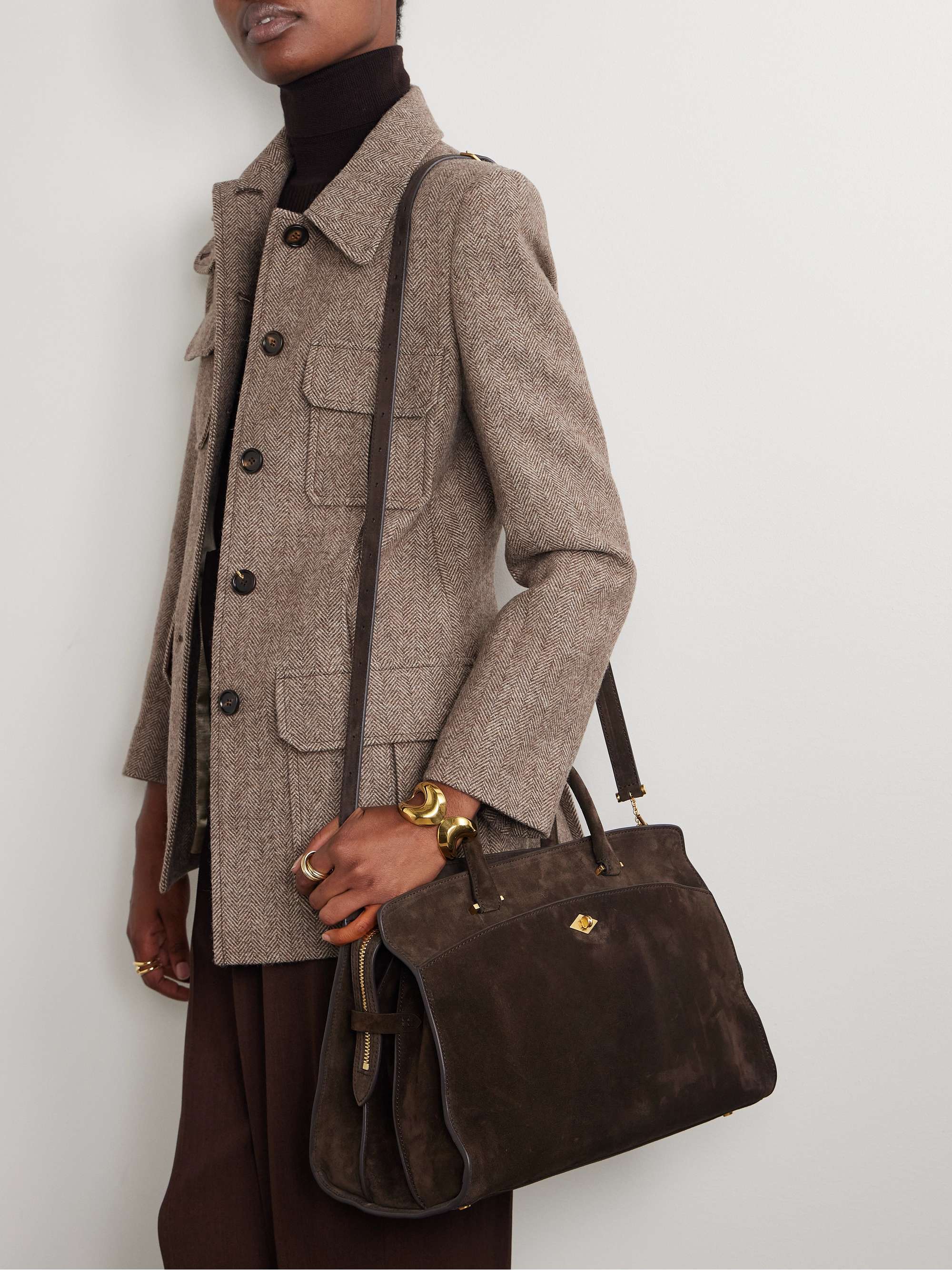 MÉTIER Private Eye suede tote