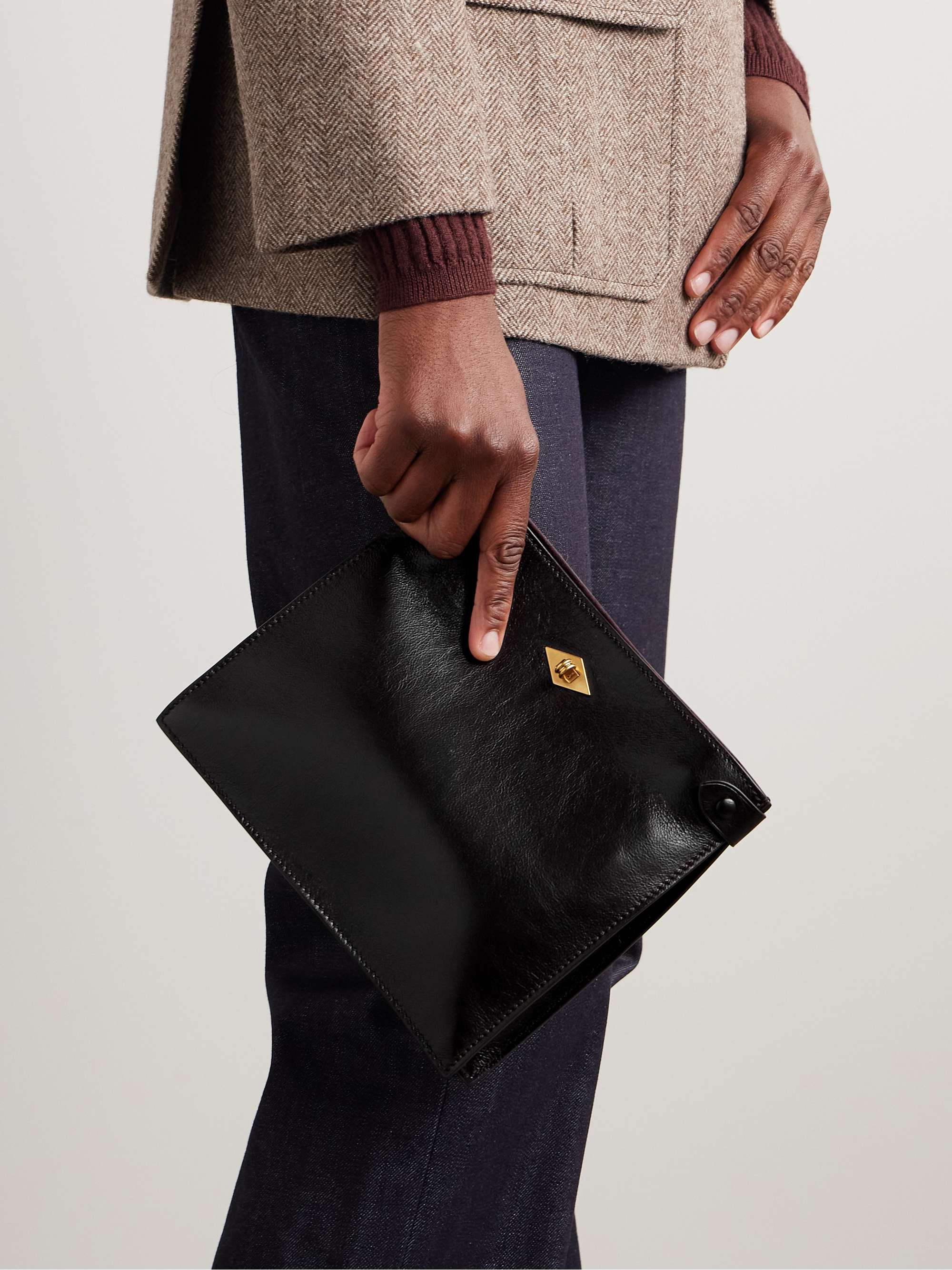 MÉTIER Stowaway leather shoulder bag