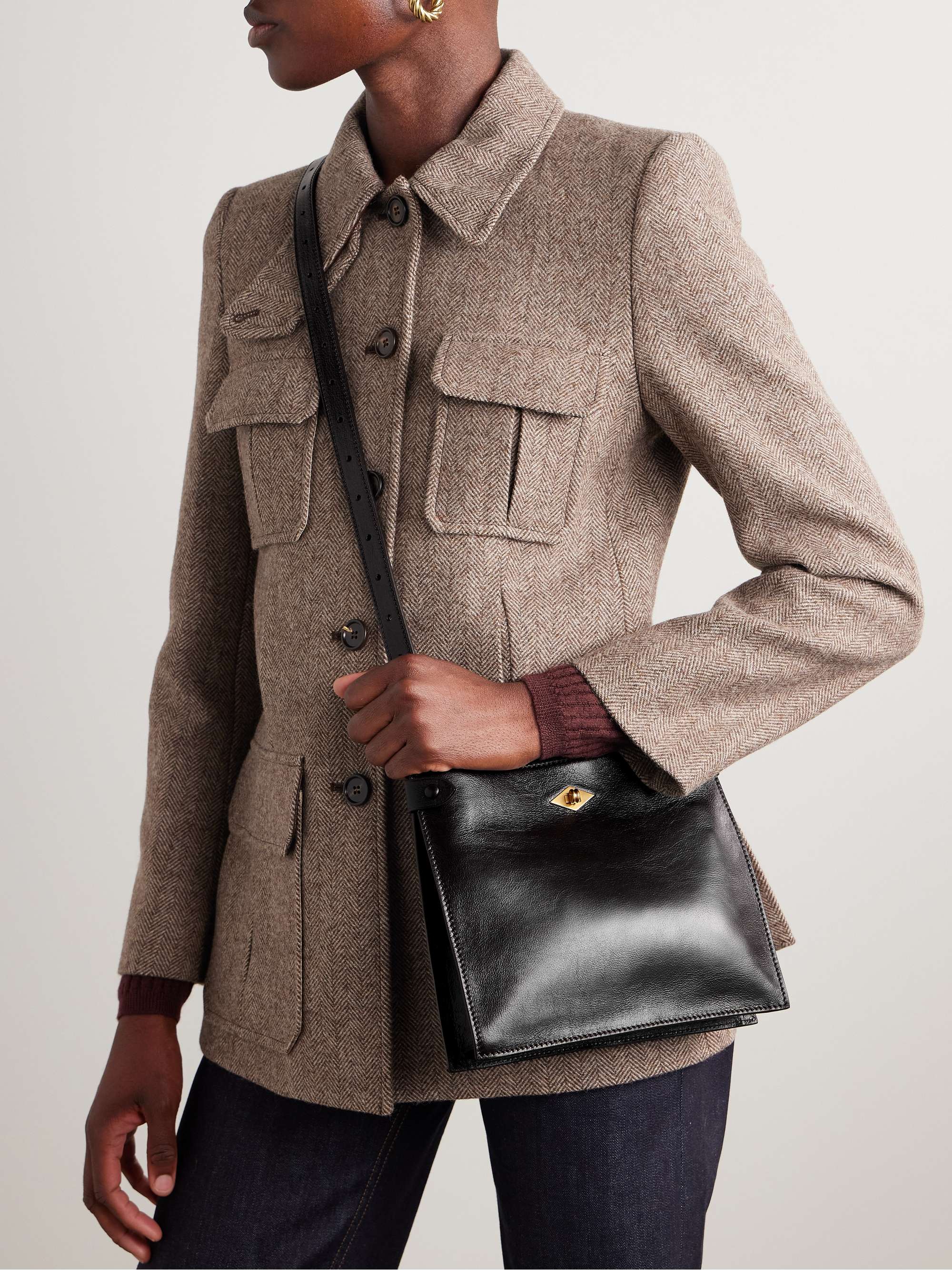 MÉTIER Stowaway leather shoulder bag