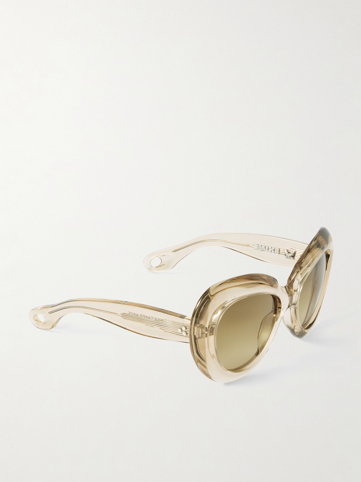 Jacques Marie Mage Monarch Butterfly-frame Acetate Sunglasses In Cream