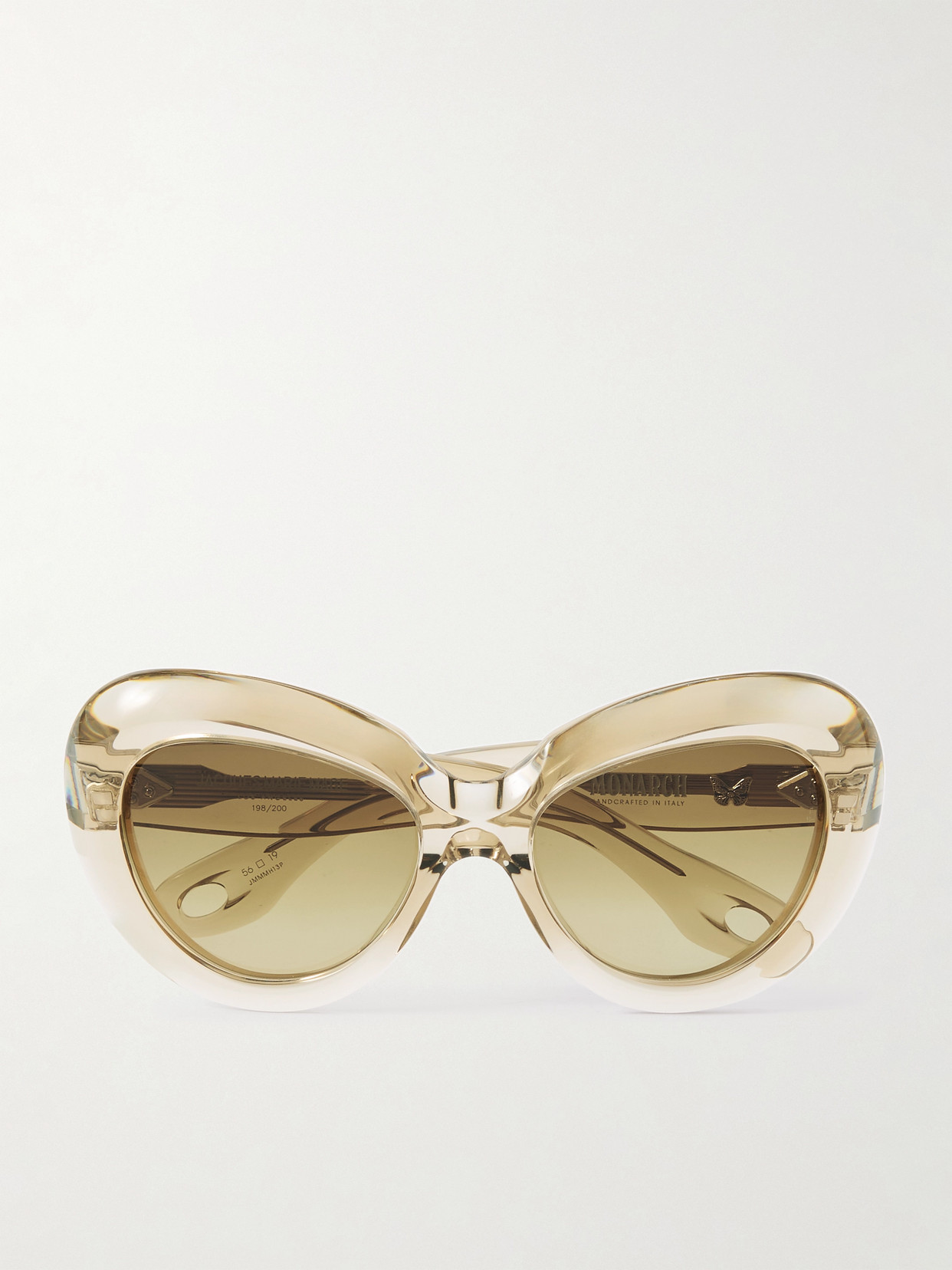 Jacques Marie Mage Monarch Butterfly-frame Acetate Sunglasses In Brown
