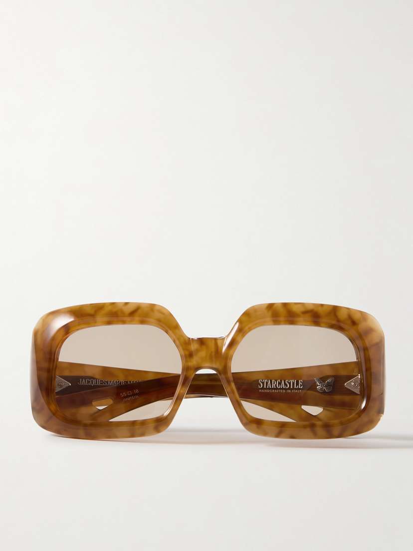 Jacques Marie Mage Starcastle Square-frame Tortoiseshell Acetate Sunglasses