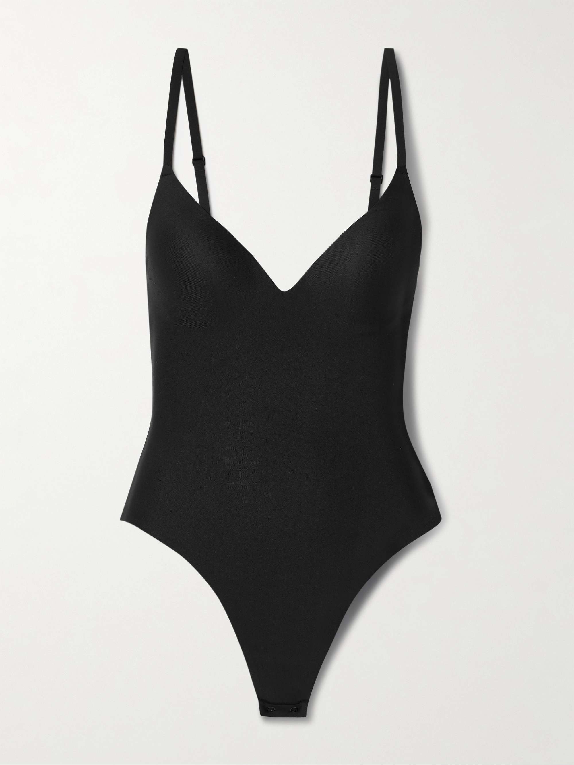 Skims Super Push Up Thong Bodysuit Onyx