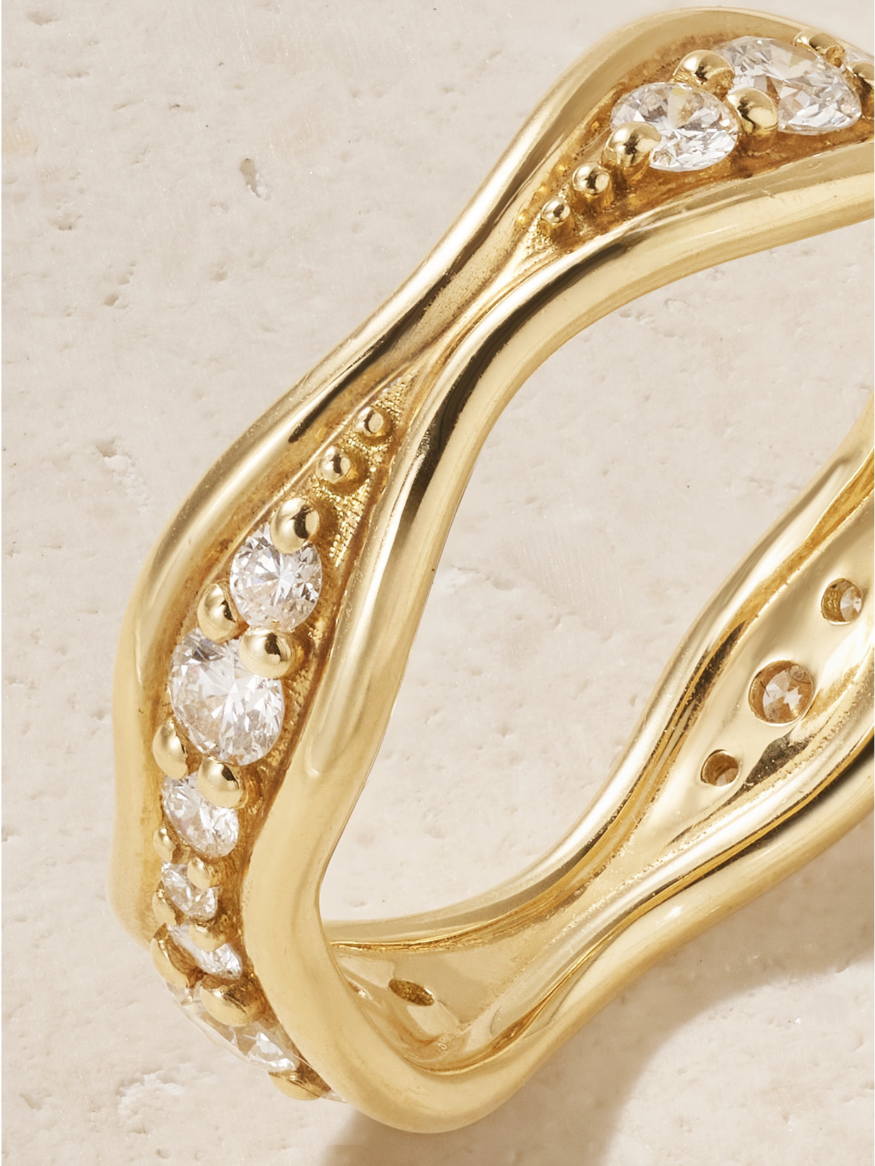Fernando Jorge Fluid 18-karat Gold Diamond Ring In Gold