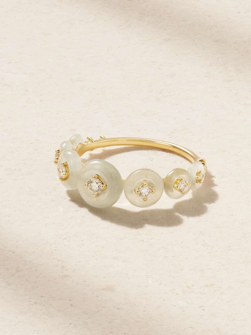 Fernando Jorge Surrounding 18-karat Gold, Aquamarine And Diamond Ring