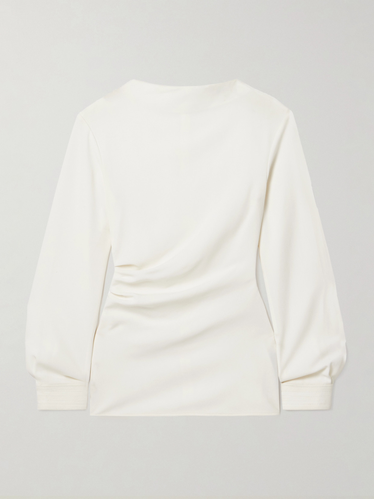 Proenza Schouler - Alexis Gathered Crepe Top - Off-white