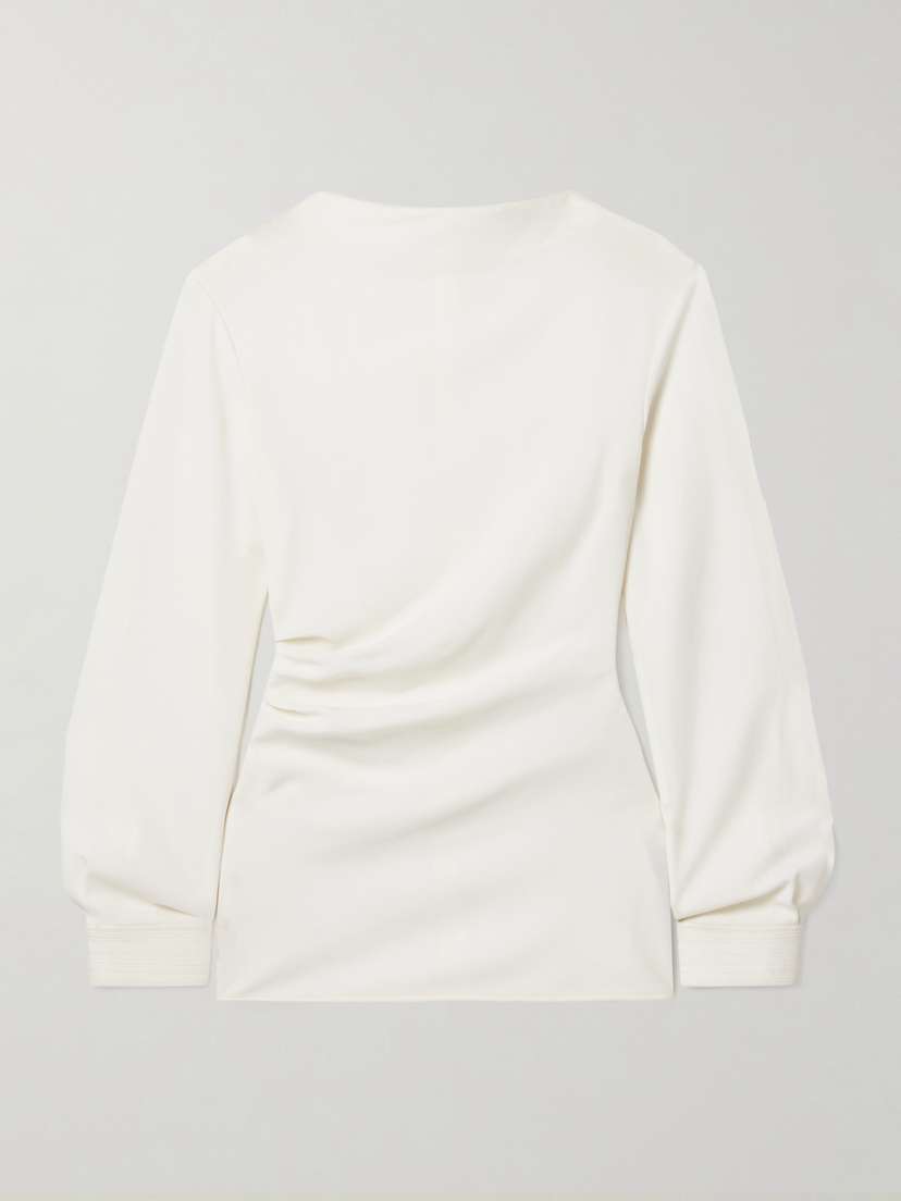 Proenza Schouler Alexis Gathered Crepe Top