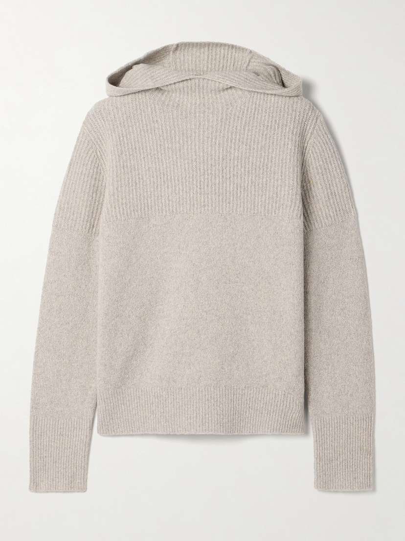 Proenza Schouler Greta Ribbed Cashmere-blend Hoodie