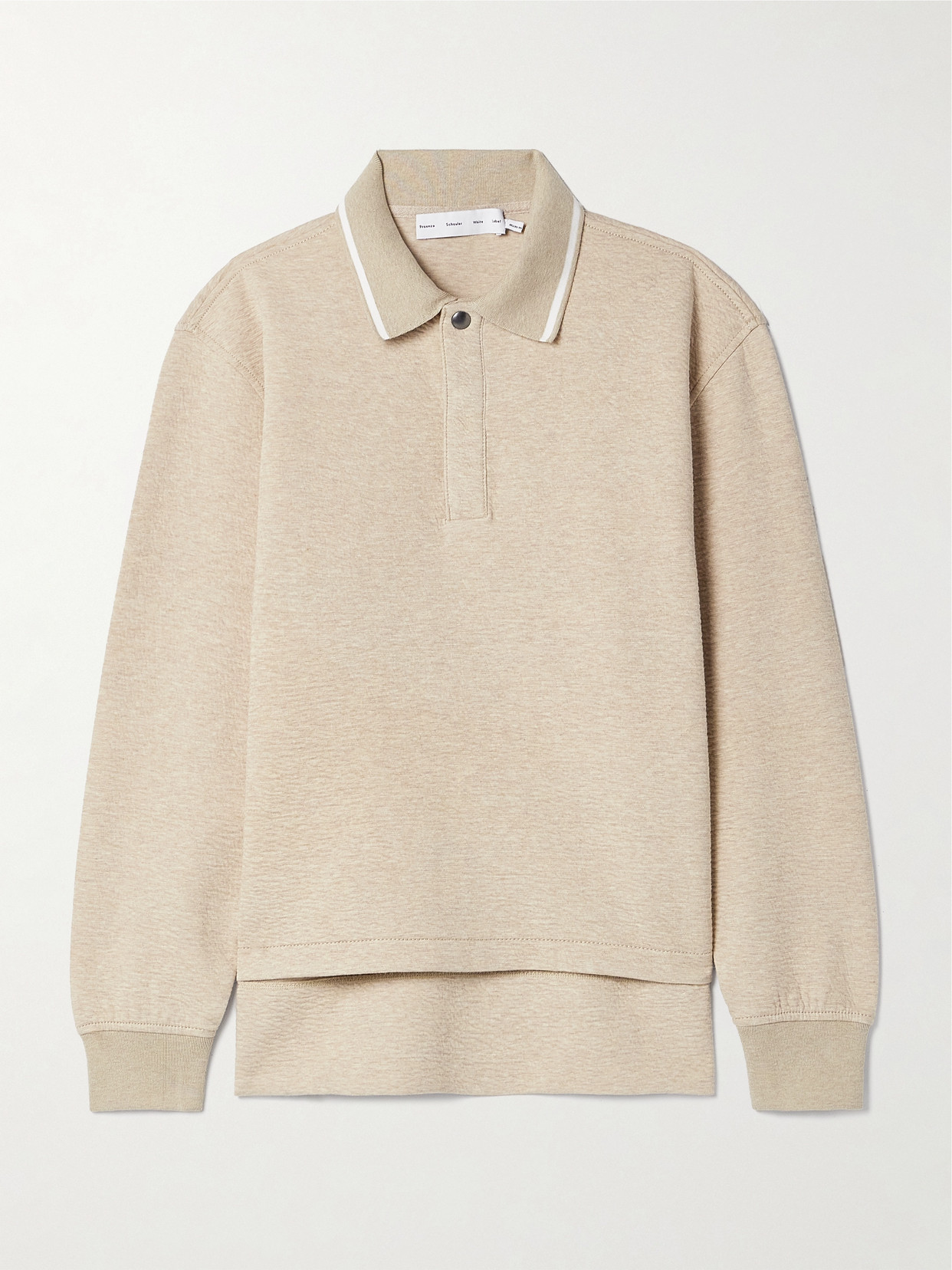 Proenza Schouler White Label Genevieve Knit Pullover In Cloque Oatmeal Melange In Neutrals