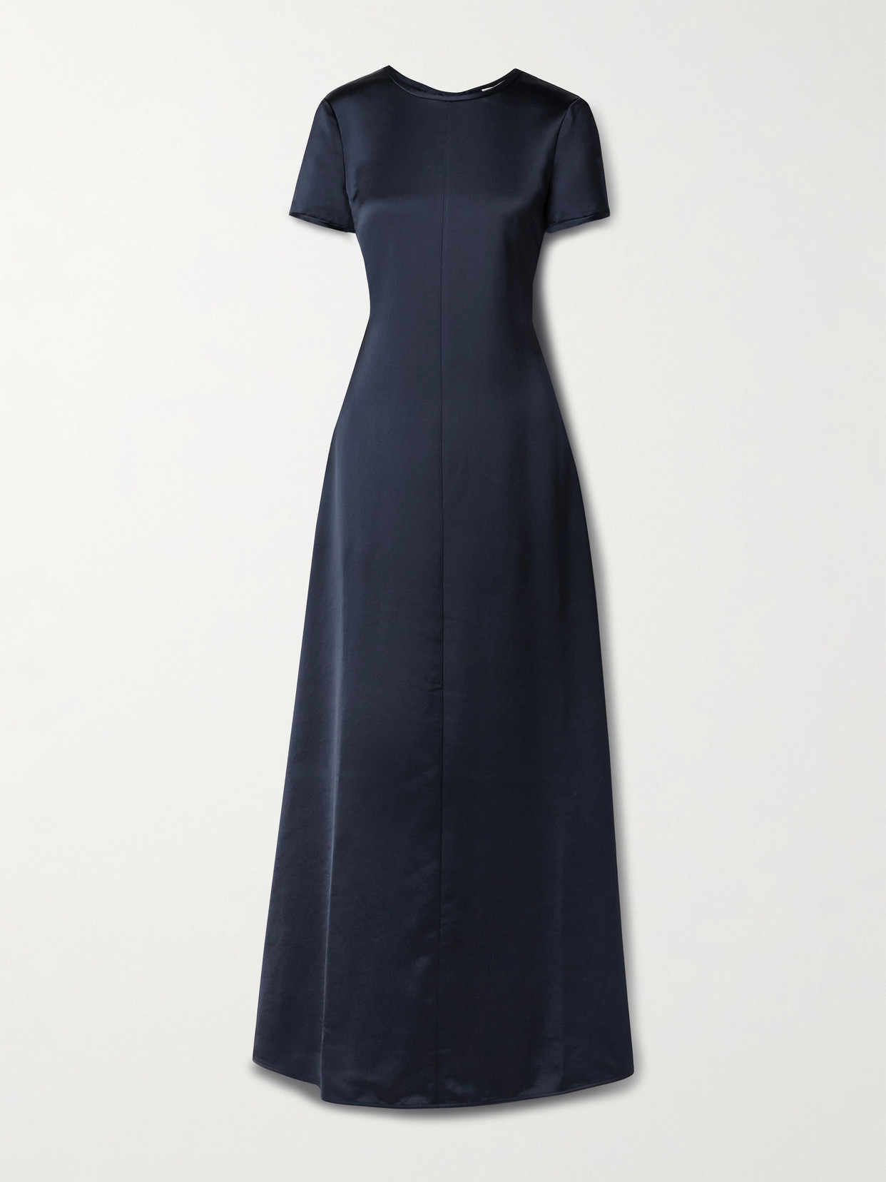Proenza Schouler White Label - Delphine Tie-detailed Satin-twill Maxi Dress - Blue