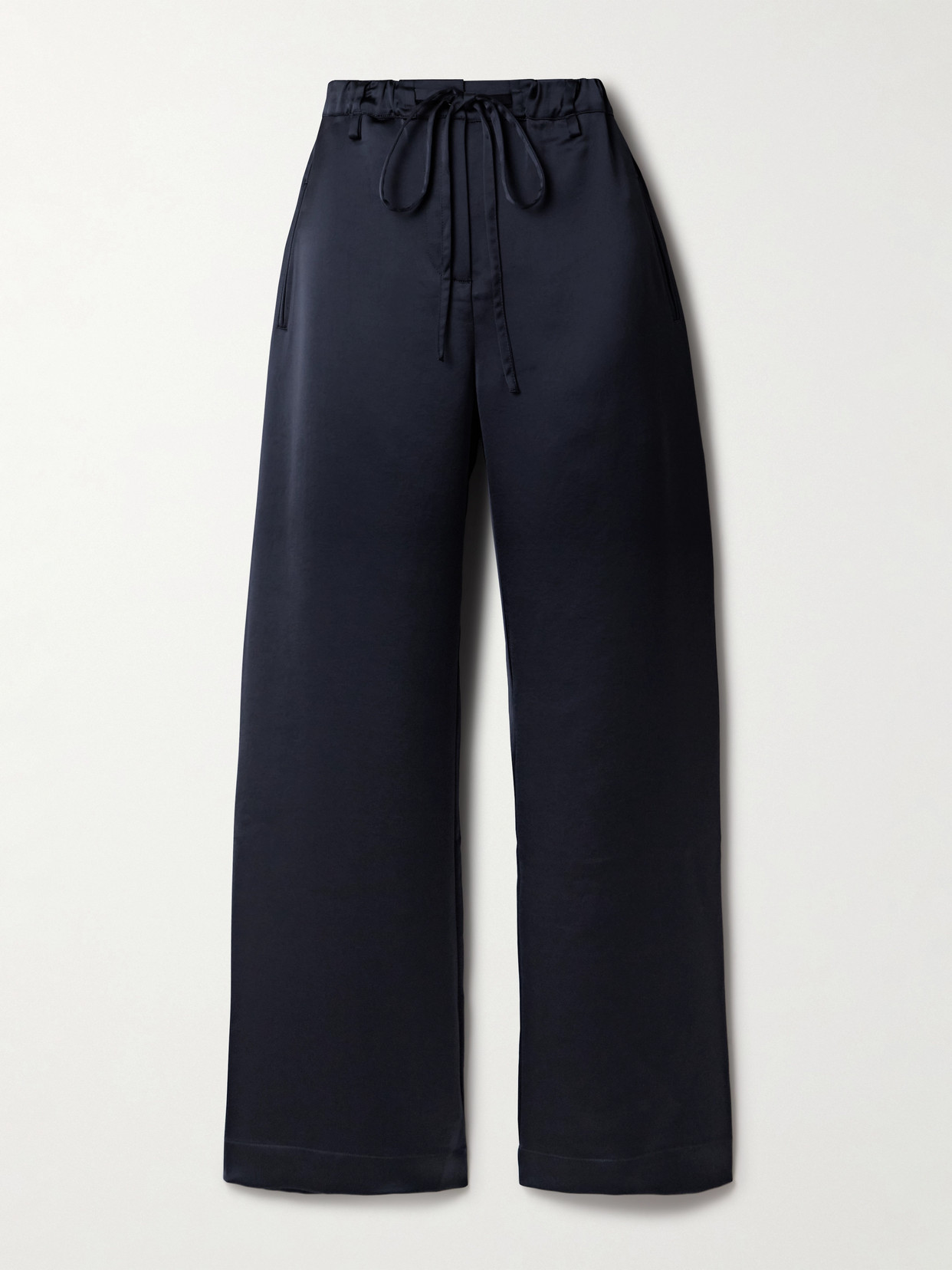 Proenza Schouler White Label Magnus Satin Wide-leg Pants In Blue