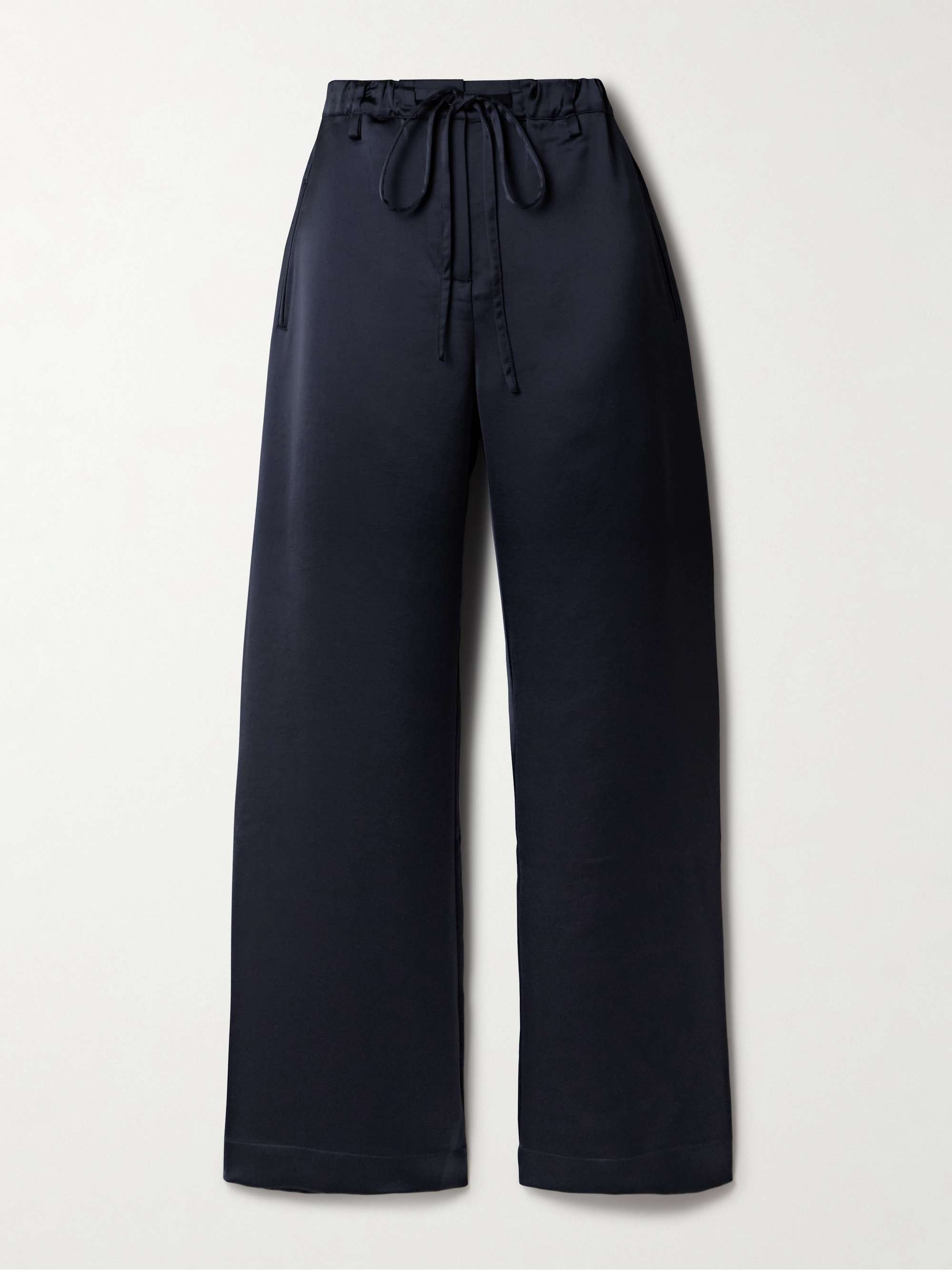 Magnus satin wide leg pants midnight blue US0