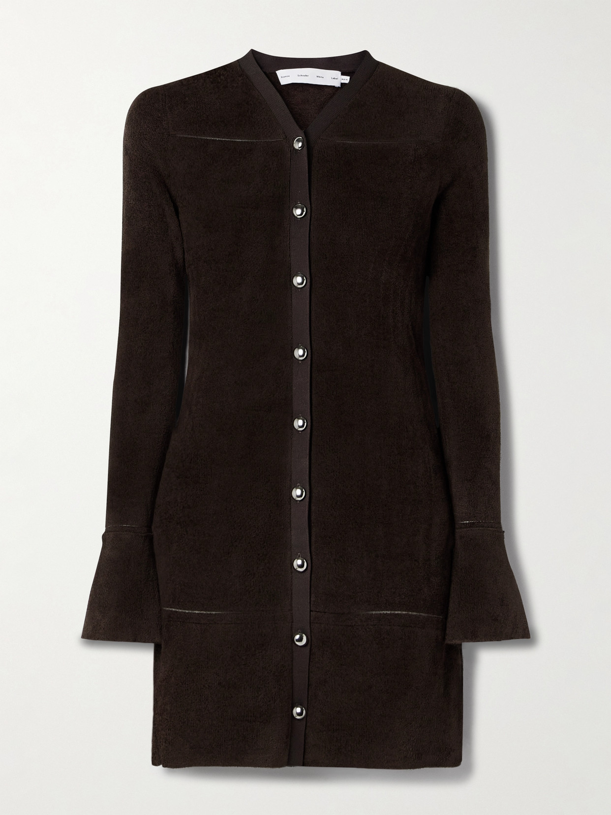 Proenza Schouler White Label - Lucille Chenille Cardigan - Brown