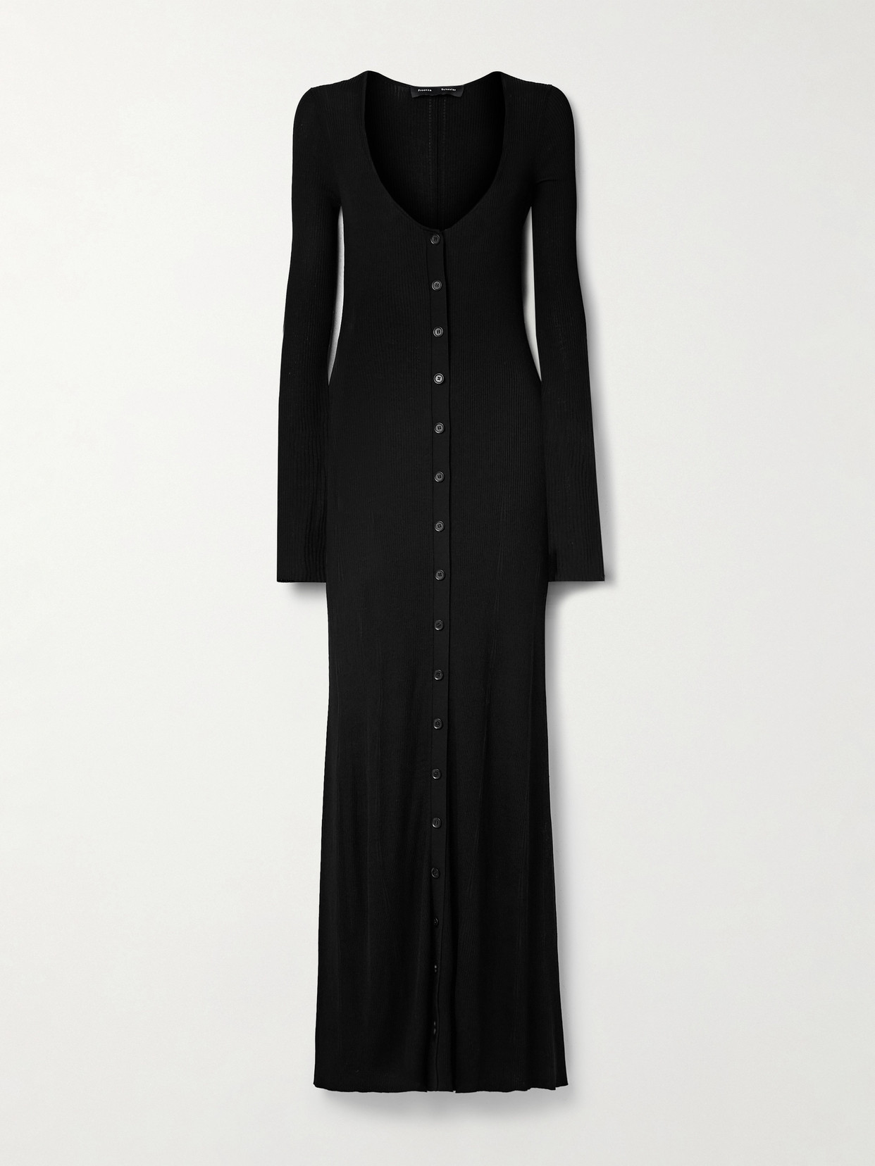 Proenza Schouler - Athena Ribbed-knit Maxi Dress - Black