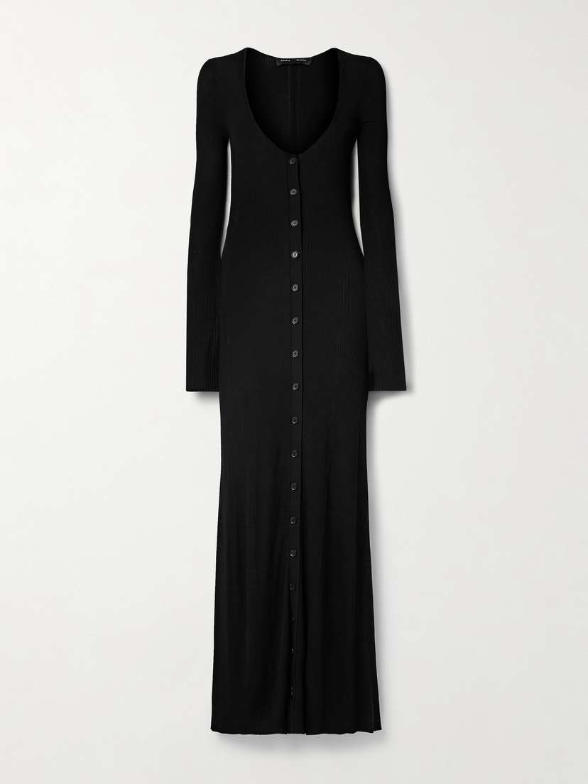 Proenza Schouler Athena Ribbed-knit Maxi Dress