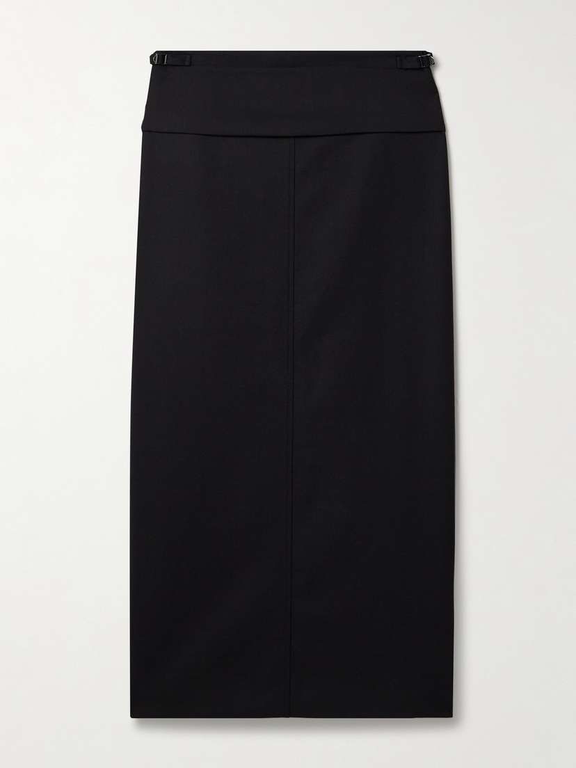 Proenza Schouler Adriana Paneled Wool-blend Twill Maxi Skirt